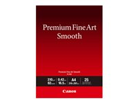 Canon Premium Fine Art FA-SM2 - Slät - 16,5 mil - A4 (210 x 297 mm) - 310 g/m² - 82 pounds - 25 ark fotopapper - för imagePROGRAF PRO-1000, PRO-300; PIXMA PRO-10S 1711C011