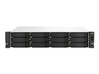 QNAP TS-1264U-RP - NAS-server - 12 fack - kan monteras i rack - SATA 6Gb/s - RAID RAID 0, 1, 5, 6, 10, 50, JBOD, 60 - RAM 8 GB - 2.5 Gigabit Ethernet - iSCSI support - 2U TS-1264U-RP-8G