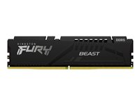 Kingston FURY Beast - DDR5 - sats - 64 GB: 2 x 32 GB - DIMM 288-pin - 5600 MHz / PC5-44800 - CL40 - 1.25 V - ej buffrad - on-die ECC KF556C40BBK2-64