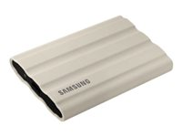 Samsung T7 Shield MU-PE2T0K - SSD - krypterat - 2 TB - extern (portabel) - USB 3.2 Gen 2 (USB-C kontakt) - 256 bitars AES - beige MU-PE2T0K/EU