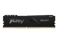 Kingston FURY Beast - DDR4 - sats - 16 GB: 2 x 8 GB - DIMM 288-pin - 3600 MHz / PC4-28800 - CL17 - 1.35 V - ej buffrad - icke ECC - svart KF436C17BBK2/16