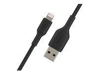 Belkin BOOST CHARGE - Lightning-kabel - Lightning hane till USB hane - 15 cm - svart CAA002BT0MBK