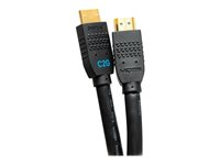 C2G 15ft Ultra Flexible 4K Active HDMI Cable Gripping 4K 60Hz - In-Wall M/M - HDMI-kabel med Ethernet - HDMI hane till HDMI hane - 4.5 m - svart - aktiv, 4K60Hz stöd C2G10380