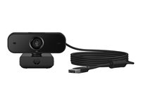 HP 435 - Webbkamera - panorering / lutning - färg - 2 MP - 1920 x 1080 - ljud - kabelanslutning - USB 2.0 77B10AA