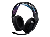 Logitech G G535 LIGHTSPEED Wireless Gaming Headset - Headset - fullstorlek - LIGHTSPEED - trådlös - svart - Discord-certifierad 981-000972