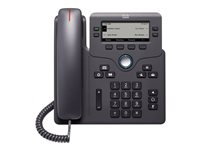 Cisco IP Phone 6851 - VoIP-telefon - SIP, SRTP - 4 linjer - träkol CP-6851-3PW-CE-K9=