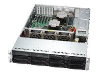 Supermicro Mainstream SuperServer 621P-TR - kan monteras i rack - ingen CPU - 0 GB - ingen HDD SYS-621P-TR