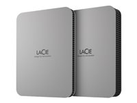 LaCie Mobile Drive STLR5000400 - Apple Exclusive - hårddisk - 5 TB - extern (portabel) - USB 3.2 Gen 1 (USB-C kontakt) - rymdgrå - med 3 års Seagate Rescue Data Recovery STLR5000400