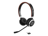 Jabra Evolve 65 SE UC Stereo - Headset - på örat - Bluetooth - trådlös - USB - med laddningsställ - Optimerad för UC - för Jabra Evolve; LINK 380a MS 6599-833-499