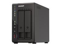 QNAP TS-253E - NAS-server - 2 fack - 8 TB - SATA 6Gb/s - HDD 4 TB x 2 - RAID RAID 0, 1, JBOD - RAM 8 GB - 2.5 Gigabit Ethernet - iSCSI support TS-253E-8G + ST4000VN006