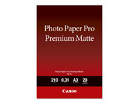 Canon Pro Premium PM-101 - Slät matt - 310 mikrometer - Super A3/B (330 x 483 mm) - 210 g/m² - 20 ark fotopapper - för PIXMA PRO-1, PRO-10, PRO-100 8657B007