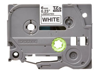 Brother TZe-211 - Standardlim - svart på vitt - Rulle (0,6 cm x 8 m) 1 kassett(er) bandlaminat - för Brother PT-D210, D600, H110; P-Touch PT-1005, 1880, E800, H110; P-Touch Cube Plus PT-P710 TZE211