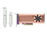 QNAP QM2-2P-384A - Kontrollerkort - PCIe 3.0 - låg profil - PCIe 3.0 x8 - för QNAP QGD-1600 QM2-2P-384A