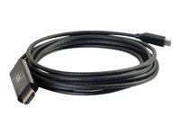C2G 10ft USB C to HDMI Cable - USB C to HDMI Adapter Cable - 4K 60Hz - M/M - Kabel för video / ljud - 24 pin USB-C hane vändbar till HDMI hane - 3.05 m - svart - stöd för 4K 26896