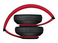 Beats Studio3 Wireless - The Beats Decade Collection - hörlurar med mikrofon - fullstorlek - Bluetooth - trådlös - aktiv brusradering - ljudisolerande - röd, trotsigt svart MX422ZM/A