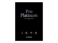 Canon Photo Paper Pro Platinum - A4 (210 x 297 mm) - 300 g/m² - 20 ark fotopapper - för PIXMA iP3600, MP240, MP480, MP620, MP980 2768B016
