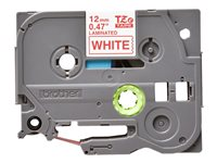 Brother TZe-232 - Standardlim - rött på vitt - Rulle (1,2 cm x 8 m) 1 kassett(er) bandlaminat - för Brother PT-D210, D600, H110; P-Touch PT-1005, 1880, E800, H110; P-Touch Cube Plus PT-P710 TZE232