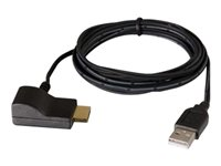 C2G USB Powered HDMI Voltage Inserter - Adapter för video / ljud - TAA-kompatibel - HDMI hona till USB, HDMI hane - 1.8 m - svart 82236