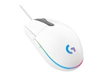 Logitech Gaming Mouse G203 LIGHTSYNC - Mus - optisk - 6 knappar - kabelansluten - USB - vit 910-005797