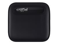 Crucial X6 - SSD - 2 TB - extern (portabel) - USB 3.1 Gen 2 (USB-C kontakt) - svart CT2000X6SSD9