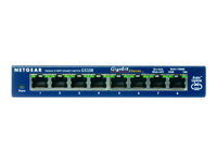 NETGEAR GS108 - Switch - 8 x 10/100/1000 - skrivbordsmodell GS108GE