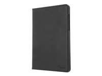 Insmat Exclusive Flip Case - Vikbart fodral för surfplatta - borstat läder - svart - för Samsung Galaxy Tab S6 652-1238
