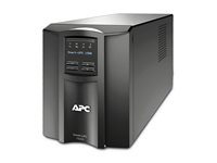 APC Smart-UPS SMT1500IC - UPS - AC 220/230/240 V - 1000 Watt - 1500 VA - RS-232, USB - utgångskontakter: 8 - svart - med APC SmartConnect SMT1500IC