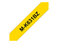 Brother M-K631BZ - Svart på gult - Rulle (0,9 cm x 8 m) 1 kassett(er) ej laminerat band - för P-Touch PT-55, PT-65, PT-75, PT-85, PT-90, PT-BB4 MK631BZ