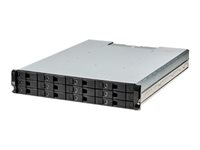 Seagate Exos X 2U12 - Halvledarenhet/hårddisk-array - 368 TB - 12 fack (SAS-3) - HDD 16 TB x 23 - iSCSI (10 GbE), iSCSI (25 GbE) (extern) - kan monteras i rack D4436X000000DA-01-16TB