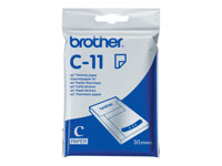 Brother - A7 (74 x 105 mm) 50 ark termiskt papper - för m-PRINT MW-100, MW-120, MW-140BT, MW-145BT C11