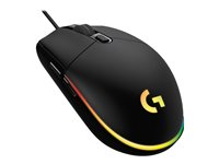 Logitech Gaming Mouse G102 LIGHTSYNC - Mus - högerhänt - optisk - 6 knappar - kabelansluten - USB - svart 910-005823