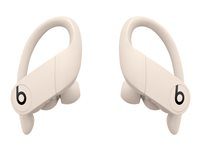 Beats Powerbeats Pro - True wireless-hörlurar med mikrofon - inuti örat - montering över örat - Bluetooth - ljudisolerande - elfenben - för iPad/iPhone/iPod/TV/Watch MY5D2ZM/A