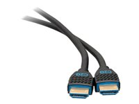 C2G 12ft 4K HDMI Cable with Ethernet - Premium Certified - High Speed 60Hz - HDMI-kabel med Ethernet - HDMI hane till HDMI hane - 3.66 m - skärmad - svart - stöd för 4K 50185