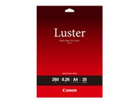 Canon Photo Paper Pro Luster LU-101 - Lyster - 260 mikrometer - A4 (210 x 297 mm) - 260 g/m² - 20 ark fotopapper - för PIXMA PRO-1, PRO-10, PRO-100, TS7450i 6211B006