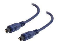 C2G Velocity - Digial audiokabel (optisk) - TOSLINK hane till TOSLINK hane - 3 m - fiberoptisk 80325