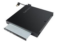Lenovo ThinkCentre Tiny IV DVD-ROM Kit - Diskenhet - DVD-ROM - 16x - USB 2.0 - extern - för ThinkCentre M70; M70q Gen 2; M75q Gen 2; M80; M90; M90q Gen 2; ThinkStation P340; P350 4XA0N06918
