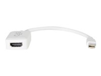 C2G 20cm Mini DisplayPort to HDMI Adapter - Thunderbolt to HDMI Converter M/F - White - DisplayPort-kabel - Mini DisplayPort (hane) till HDMI (hona) - 15 cm - vit 84314