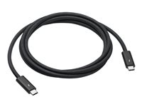 Apple Thunderbolt 4 Pro - USB-kabel - 24 pin USB-C (hane) till 24 pin USB-C (hane) - USB 3.1 Gen 2 / Thunderbolt 3 / Thunderbolt 4 - 1.8 m - stöd för kedjekoppling - svart MN713ZM/A