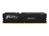 Kingston FURY Beast - DDR5 - modul - 32 GB - DIMM 288-pin - 5200 MHz / PC5-41600 - CL36 - 1.25 V - ej buffrad - on-die ECC - svart KF552C36BBE-32