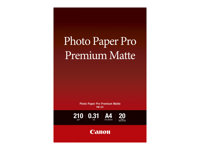 Canon Pro Premium PM-101 - Slät matt - 310 mikrometer - A4 (210 x 297 mm) - 210 g/m² - 20 ark fotopapper - för PIXMA PRO-1, PRO-10, PRO-100 8657B005