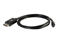 C2G 3m Mini DisplayPort to DisplayPort Adapter Cable 4K UHD - Black - DisplayPort-kabel - Mini DisplayPort (hane) till DisplayPort (hane) - 3 m - svart 84302