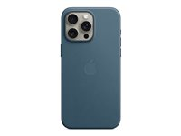 Apple - Baksidesskydd för mobiltelefon - MagSafe-kompatibilitet - FineWoven - havsblå - för iPhone 15 Pro Max MT4Y3ZM/A