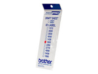 Brother ID1850 - 18 x 50 mm 12 etikett (er) stämpel-ID-etiketter - för StampCreator PRO SC-2000, PRO SC-2000USB ID1850
