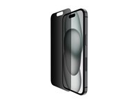 Belkin ScreenForce Pro - Skärmskydd för mobiltelefon - glas - med sekretessfilter - för Apple iPhone 14 Pro, 15 Pro SFA107EC