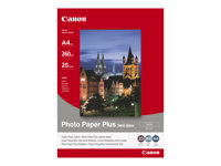 Canon Photo Paper Plus SG-201 - Halvblank satin - 260 mikrometer - 100 x 150 mm - 260 g/m² - 5 ark fotopapper - för PIXMA iP3680, iP4820, iP4850, MG8250, MP198, MP228, MP245, MP252, MP258, MP476, TS7450 1686B072
