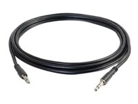 C2G Slim 6ft Slim Aux 3.5mm Audio Cable - M/M - Ljudkabel - mini-phone stereo 3.5 mm hane till mini-phone stereo 3.5 mm hane - 1.83 m - skärmad - svart 22601