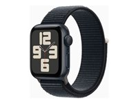 Apple Watch SE (GPS) - 2a generation - 40 mm - midnatt - smart klocka med sportögla - textil - midnatt - 32 GB - Wi-Fi, Bluetooth - 26.4 g MRE03KS/A