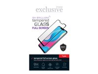 Insmat Exclusive Brilliant - Skärmskydd för mobiltelefon - glas - ramfärg svart - för Apple iPhone SE (andra generationen) 861-1170