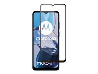 Screenor Premium New Full Cover - Skärmskydd för mobiltelefon - glas - ramfärg svart - för Motorola Moto E22 16539