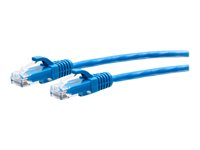 C2G 2ft (0.6m) Cat6a Snagless Unshielded (UTP) Slim Ethernet Network Patch Cable - Blue - Patch-kabel - RJ-45 (hane) till RJ-45 (hane) - 60 cm - 4.8 mm - UTP - CAT 6a - formpressad, hakfri - blå C2G30126